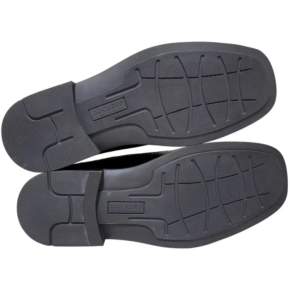 Dockers Men Proposal Slip On Dress Bicycle Toe Loafers Size US 13W Black Leather